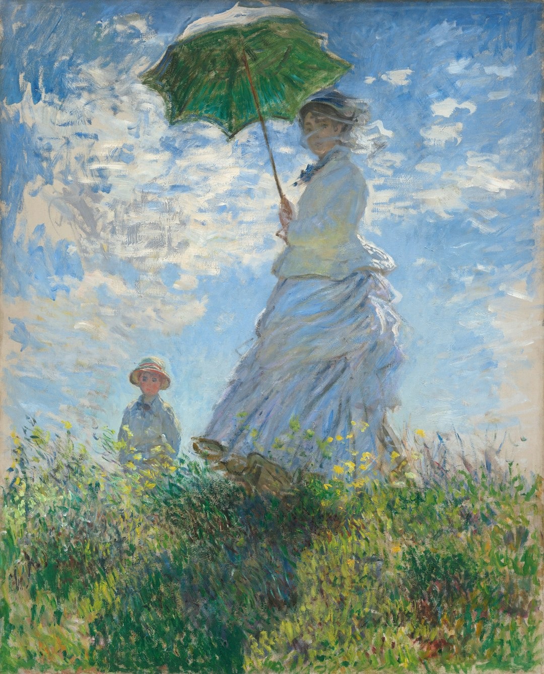 Woman with a Parasol - Madame Monet and Her Son 1875 Claude Monet Associated Names Claude Monet Artist, French, 1840 - 1926 https://www.nga.gov/artworks/61379-woman-parasol-madame-monet-and-her-son